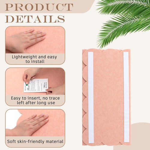 Mooliwe Scalloped Felt Bulletin Board - 24 x 18 Inches | Foldable Light Pink Cork Board Alternative