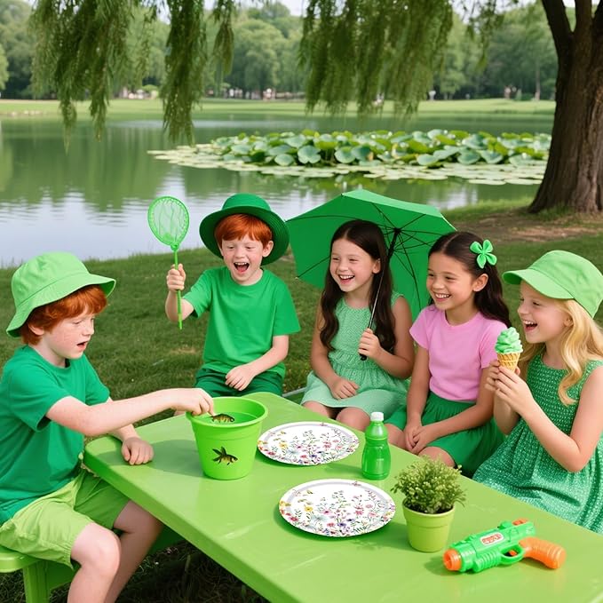 50PCS Wildflower Party Paper Plates 7 Inch, Disposable Floral Cake Dessert Plates for Spring Summer Picnic Wedding Baby Shower Birthday Tea Party Decorations (Wildflower)