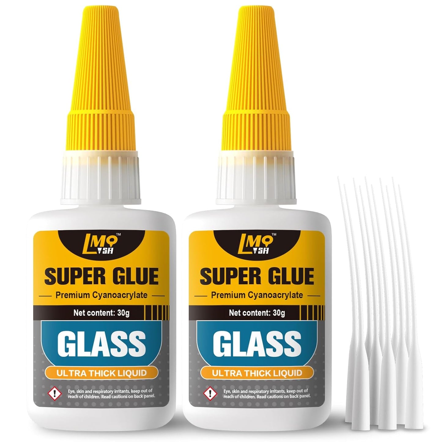 Skiennix Glass Super Glue - Clear Instant Cyanoacrylate Adhesive for All Repairs - Thick Formula
