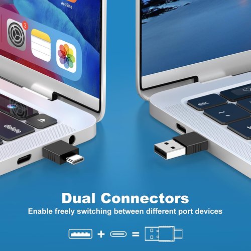 Skiennix 2-in-1 USB Type C Spotlight Clicker - Advanced Wireless Presenter for PowerPoint, LED & LCD