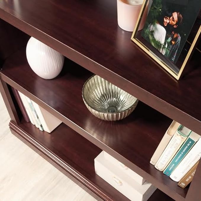 Sauder Miscellaneous Storage 3-Shelf Bookcase/ Book shelf, Select Cherry finish