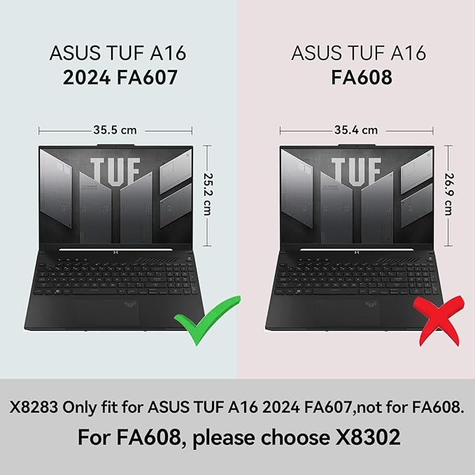 Smatree Hard EVA Protective Case Compatible for 16inch ASUS TUF Gaming F16 2024,for TUF Gaming A16 2024 FA607(Not fit for FA608),Zenbook Pro 16X OLED UX7602,15.6inch ASUS TUF Gaming F15/A15 Bag(X8283)