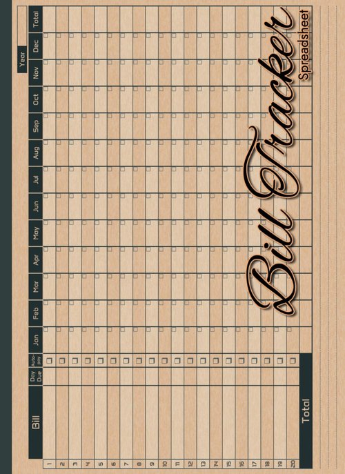 Bill Tracker Notebook - Monthly Bill Payment Organizer | 11.7x8.5 Inches, 110 Pages for Easy Finances