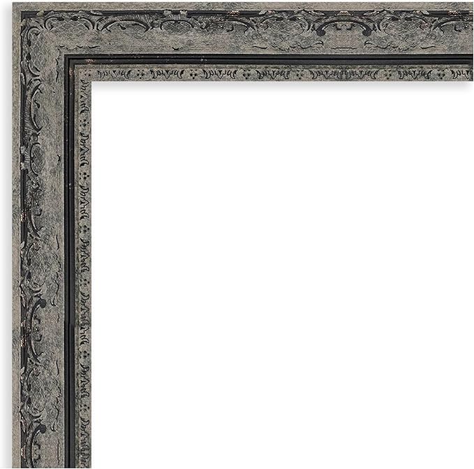 Amanti Art Black Framed Magnetic Board 24x52 Oversize Vision Board for use with Magnets, 100% Metal Sheet to Display Items as Office Decor or for Home Organization in mudroom, Kitchen or Kids Room
