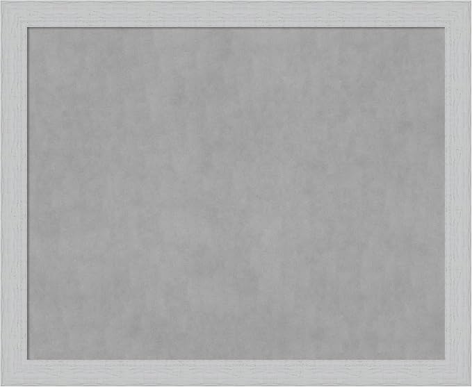 Amanti Art White Framed Magnetic Board 36x44 X-Large Vision Board for use with Magnets, 100% Metal Sheet to Display Items as Office Decor or for Home Organization in mudroom, Kitchen or Kids Room
