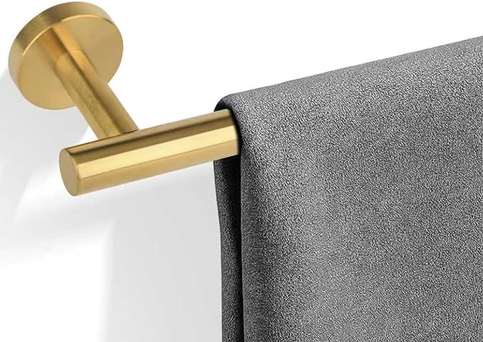 Modern 24 inch Towel Bar Brushed Gold,Stainless Steel Towel Racks for Bathroom Wall Mounted,Bathroom Towel Holder,Home Decor Towel Rod
