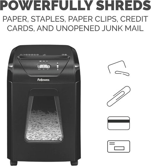 Fellowes 14C10 Cross-Cut Paper Shredder - 14-Sheet Capacity for Home Office Use