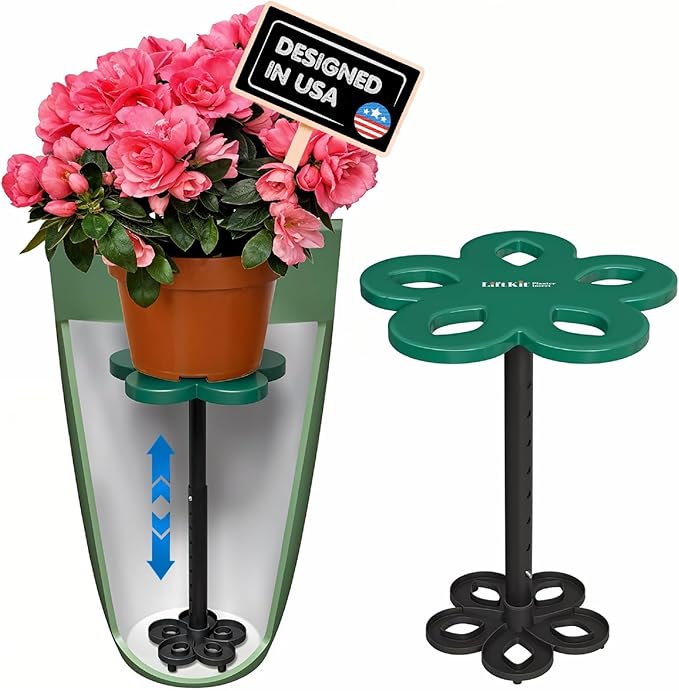 Tall Tapered Plant Riser Fill Bottom of Tall Flower Pots and Large Plant Containers | Indoor and Outdoor (11-17” Rise, 6" Base, 10" Top)