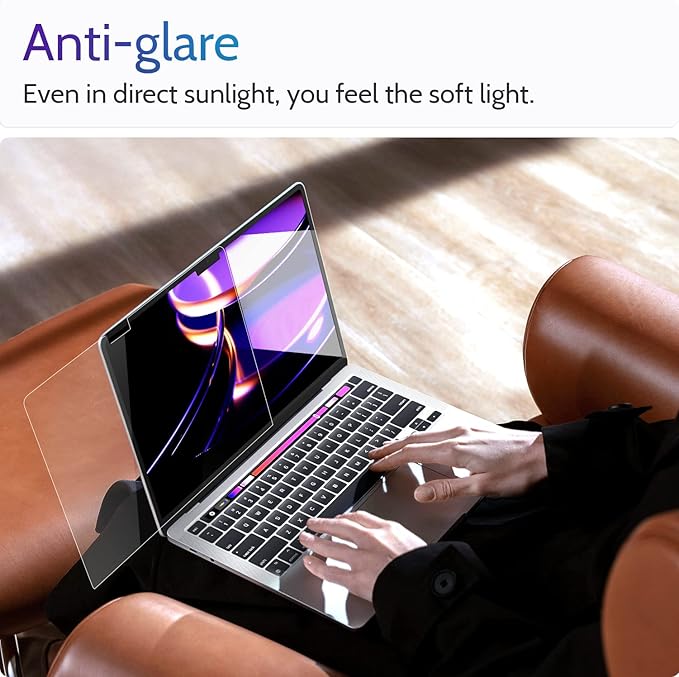 Peslv 3-Pack Anti Blue Light Screen Protector for MacBook Air 15 Inch(2023-2025, M2 M3 M4)-A2941 A3114 A3241, 15.3" Mac Laptop Glare Filter Uv Blocker Shield Cover Eye Protection Film