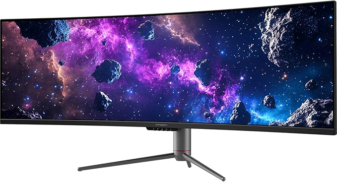 INNOCN 49" 240Hz Curved Monitor Ultrawide Gaming QHD 5120 x 1440P Computer Monitor, R1800, 99% sRGB, HDR400, USB Type C, DisplayPort, HDMI, Built-in Speakers, Height/Tilt Adjustable - 49C1S