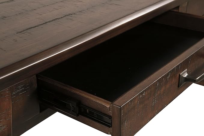 Signature Design by Ashley Baldridge Rustic Home Office Desk, Distressed Brown
