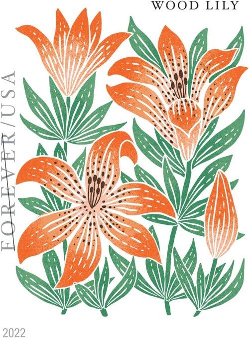 Mountain Flora Flower Forever Postage Stamps - Celebrate Beauty with 100 Stamps in a Roll
