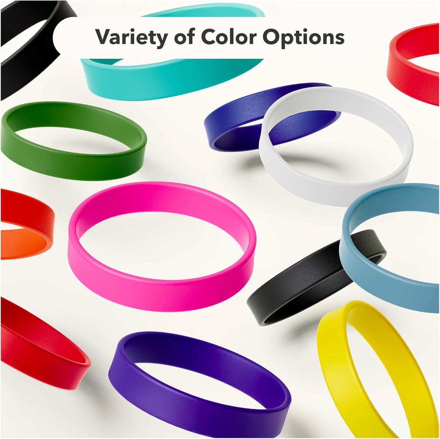 WristCo 12 Purple Silicone Wristbands - Durable Rubber Bracelets for Events & Fundraisers | Fast USA Shipping