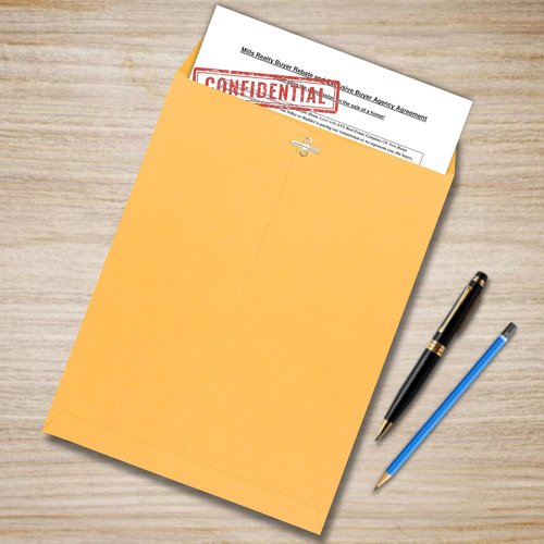 EnDoc 10 x 13 Clasp Envelopes - 10 Pack Brown Kraft Heavyweight 28lb Paper for Home & Office