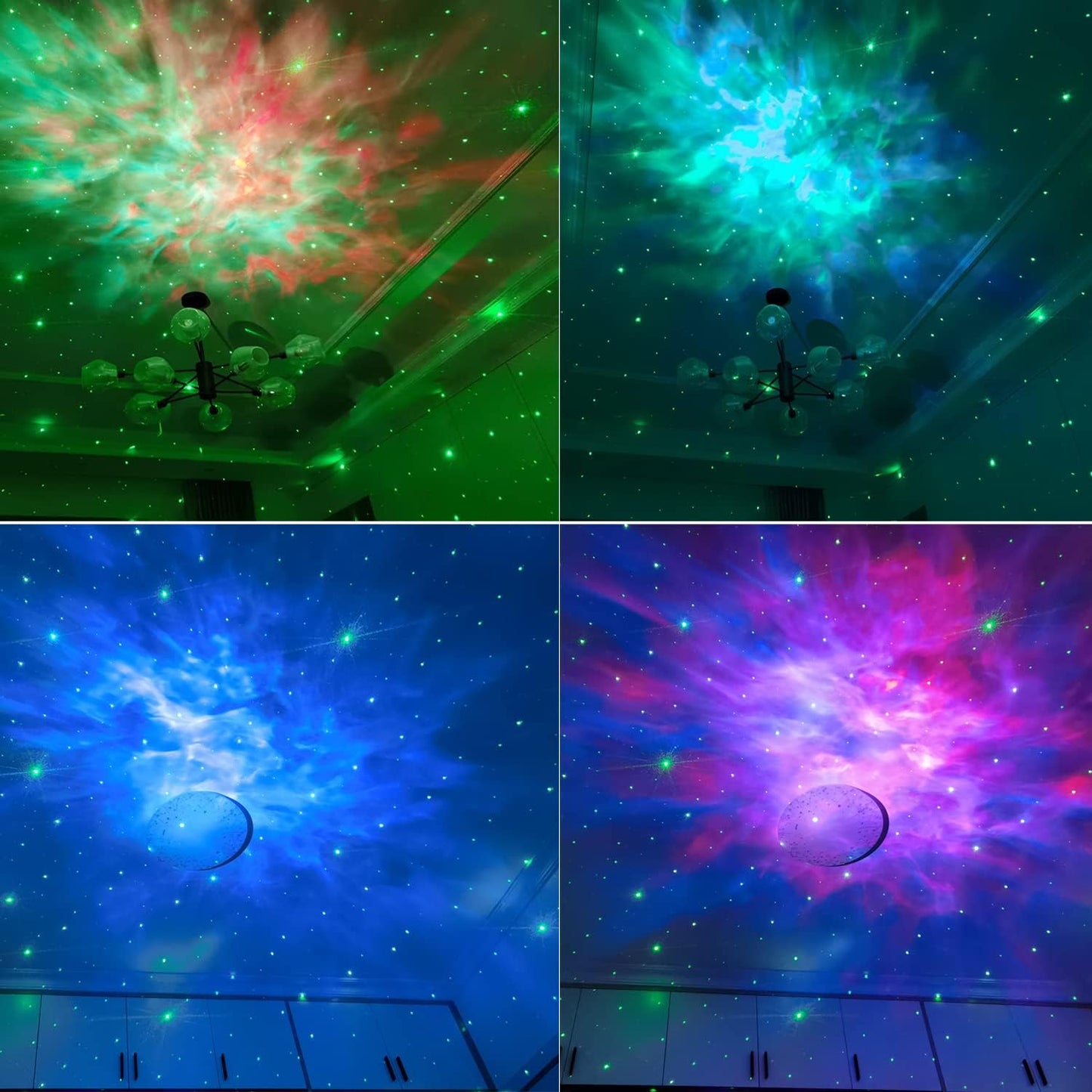 Skiennix Star Projector - Astronaut Galaxy Night Light with Timer & Remote | LED Ceiling Lamp for Kids