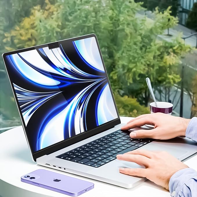 Peslv 3-Pack Anti Blue Light Screen Protector for MacBook Air 15 Inch(2023-2025, M2 M3 M4)-A2941 A3114 A3241, 15.3" Mac Laptop Glare Filter Uv Blocker Shield Cover Eye Protection Film