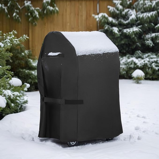 LBTING Grill Cover, 32-inch Heavy Duty 300D Oxford Waterproof Windproof UV Resistant BBQ Gas Grill Cover for Outdoor Barbecue Fit Most Brands Weber, Brinkmann, Char Broil, Holland