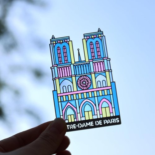 Notre Dame de Paris Metal Bookmarks - Transparent Design for Aesthetic Reading | Perfect Gift for Book Lovers