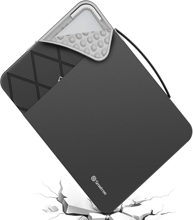 Smatree EliteFlow Laptop Sleeve Case for 16 inch DELL Alienware M16 R2/M16, Slim Protective Laptop Case with Accessory Pocket and Handle, Patented Super-Corner Shock Protection (EF613)