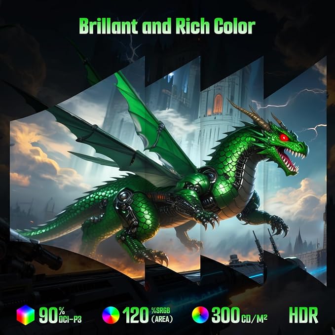 SANSUI 27 Inch Curved Gaming Monitor 240Hz, 2K WQHD 1500R Curved Computer Monitor, 120% sRGB, MPRT 1ms, Freesync, HDR, VESA(100 * 100mm),HDMI*2, DP1.4 * 2(DP Cable Included)