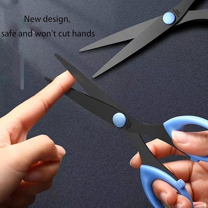 3 Pack 6.5" Multi-Purpose Scissors, Arts and Crafts Scissors,for Office, Home, School and Sewing (Blue)