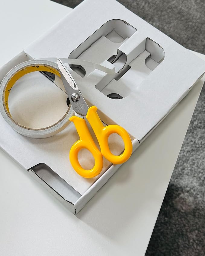 Electricians Scissors Fiber Optic, Electrical Scissor, Heavy-Duty Cable Cutters, 6 inch All Purpose Scissors for Crafting Office,Yellow (1)