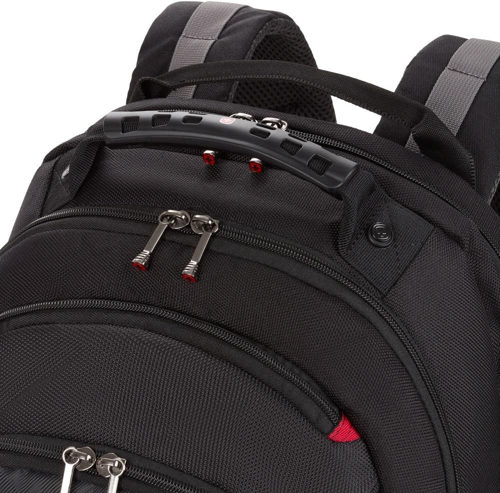 Wenger Legacy 16-Inch Laptop Backpack - Stylish Black/Gray Bag for Men & Women | One Size
