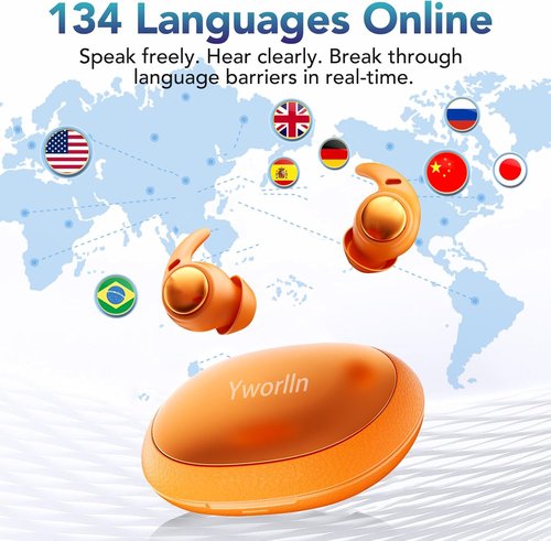 NE76 Bluetooth Sleep Earbuds - AI Translation Headphones with 150 Languages | Waterproof Mini Design for Side Sleepers