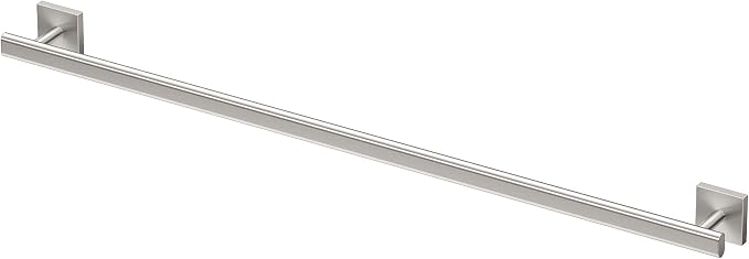 Gatco 4070A Elevate, Towel Bar, 30”, Satin Nickel/Wall Mounted 30 Inch Towel Holder for Bathroom