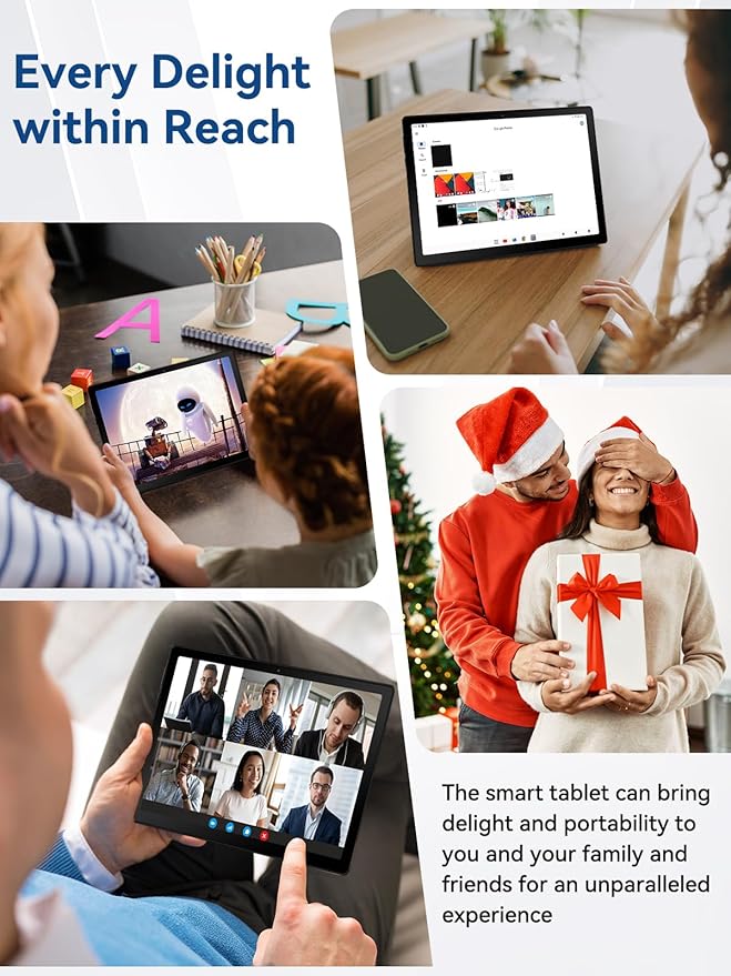 2025 Upgraded Android Tablet with Charging Speaker Dock, 2 Years Protection, Octa-Core CPU, 14GB+64GB Storage with 1TB Expansion, WiFi 6, BT5.3, Google Tablet, US Version