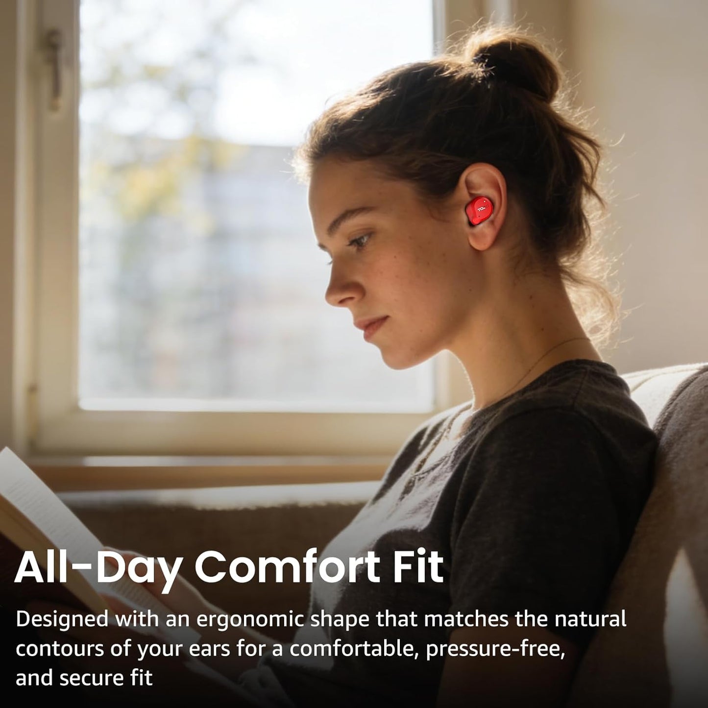 TOZO NC9 Wireless Earbuds - Hybrid Active Noise Cancelling, IPX8 Waterproof, 60H Playtime, Bluetooth 5.3