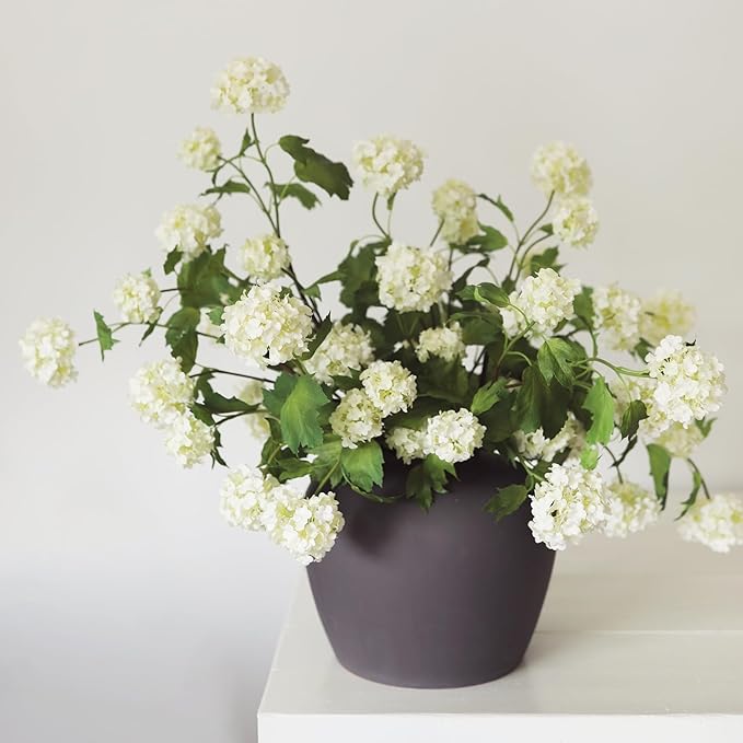 Afloral Cream White Artificial Snowball Flowers - 24"