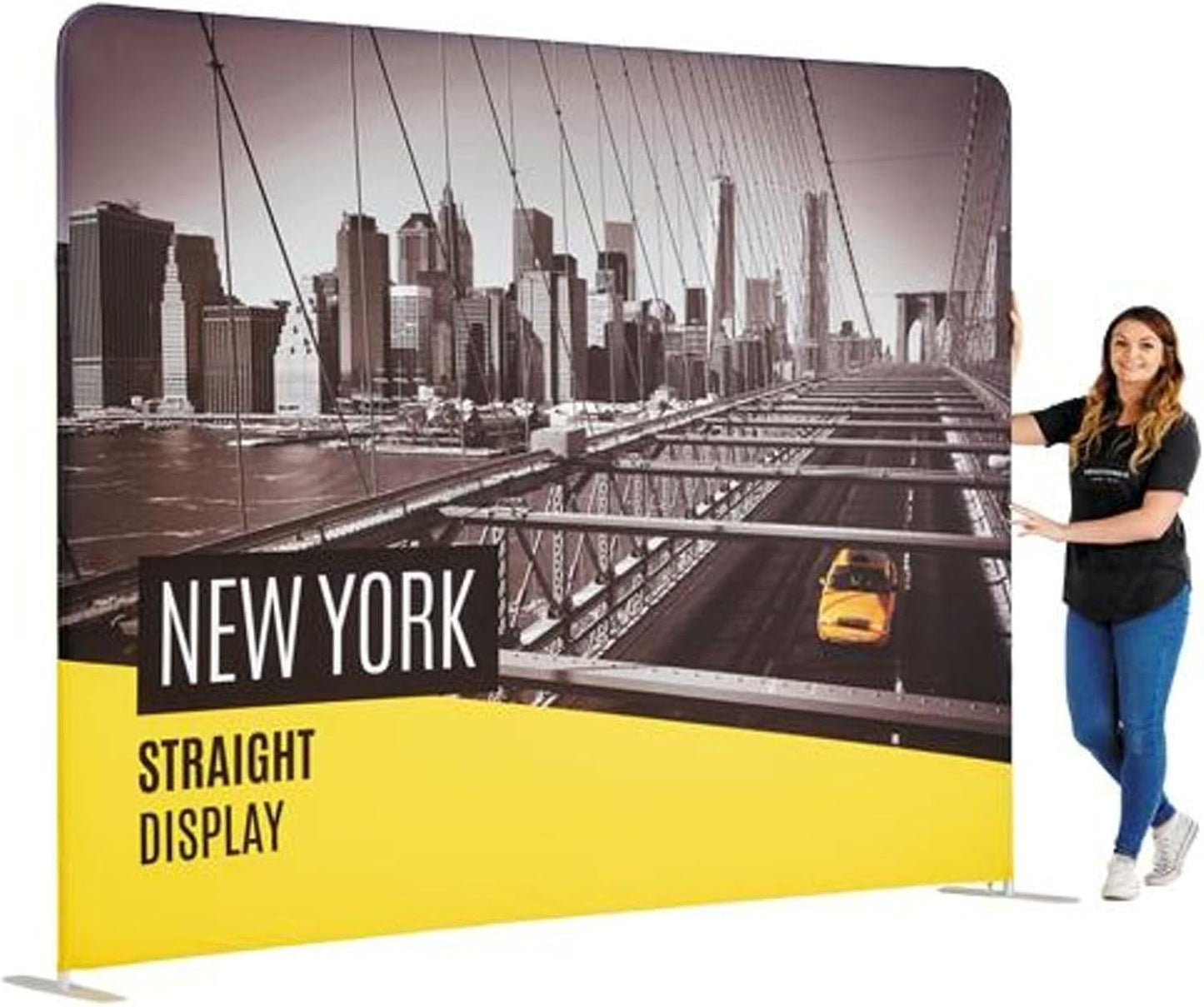 Skiennix Custom Tension Fabric Display Backdrop - 8x8ft Single-Sided Print for Events & Trade Shows