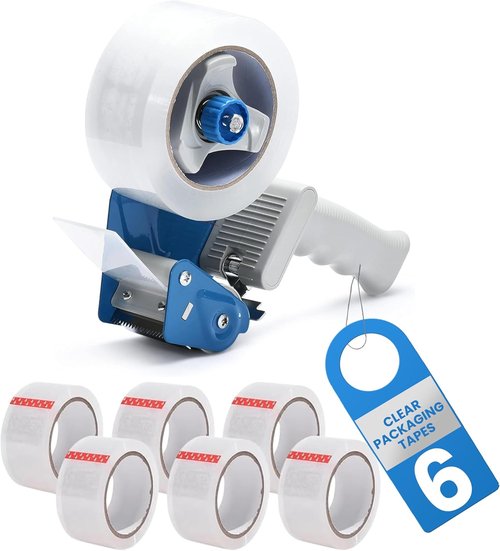 Heavy Duty Packing Tape by [Brand Name] - 1.88 Inch x 65 Yards, 6-Pack Clear Tapes for Secure Sealing
