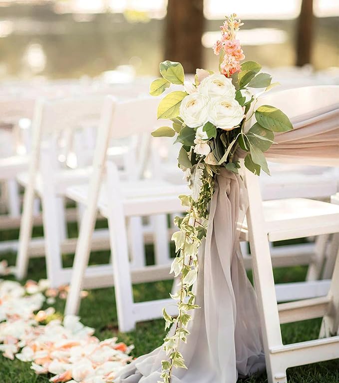 White Ranunculus Artificial Flowers,3PCS 18 Heads Faux Silk Ranunculus Flowers Long Stems Fake Peonies for Centerpieces Arrangements Wedding Party Home Decoration(White)