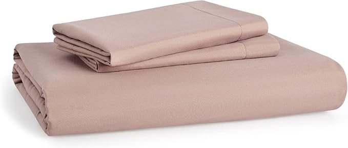 Bedsure Duvet Cover Full Size - Soft Double Brushed Bedding Set for Kids & Adults, Zipper Closure, 3 Pieces, Includes 1 Duvet Cover (80"x90") & 2 Pillow Shams, NO Comforter, Dusty Rose