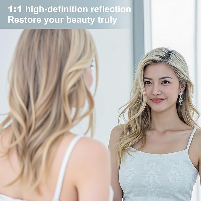 Dewfig Arched White Full Length Mirror,76"X34" Large Floor Mirror, Full Body Mirrors for Leaning or Hanging, Standing Mirrors for Bedroom, Living Room,Dressing Room, Aluminum Alloy Frame, White
