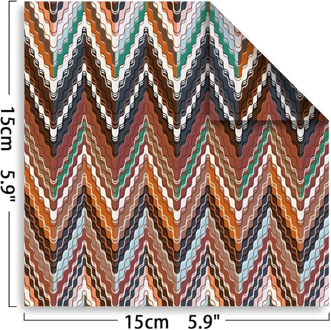 Origami Paper Kit Dobule Sided 100 Sheets 100 Colors 6 Inch Japanese Chiyo Square Easy Fold Arts Crafts DIY Handwork Origami Papers Cloth Rock Color