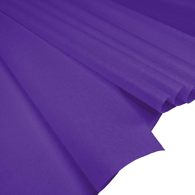 Flexicore Packaging® | Gift Wrap Tissue Paper | Size: 15"x20" | 100 Sheet | Acid Free Bulk Tissue Paper | (Purple)
