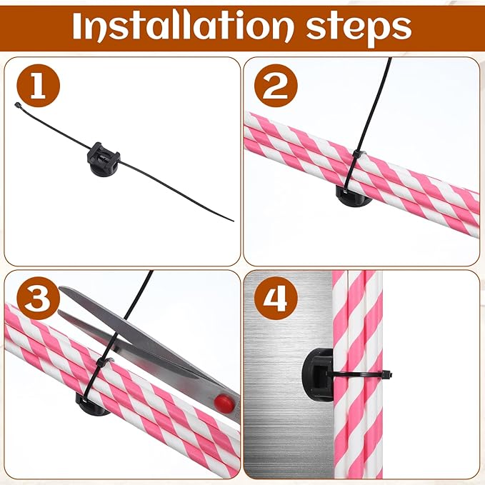 20 Pack Magnetic Zip Tie Mount Heavy Duty Magnetic Cable Zip Tie Base, Tie Mounts, Magnetism Wire Clamps, Magnet Zip Ties Holders, Zip Tie Organizer Magnet Wire Management Clips