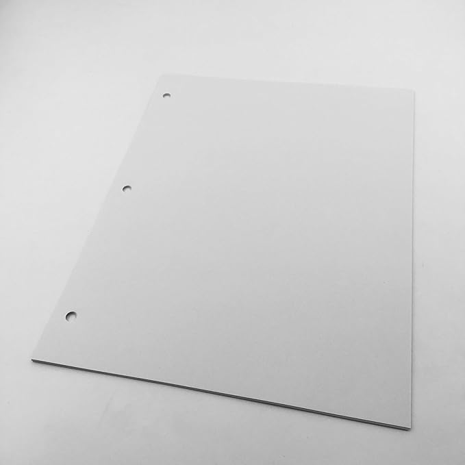 Shuokecrafts Loose Leaf Paper,(8.5" x 11") - 3-Hole Punched Letter, Filler Paper,Multi-Use Print & Copy White Paper Brightness (100)