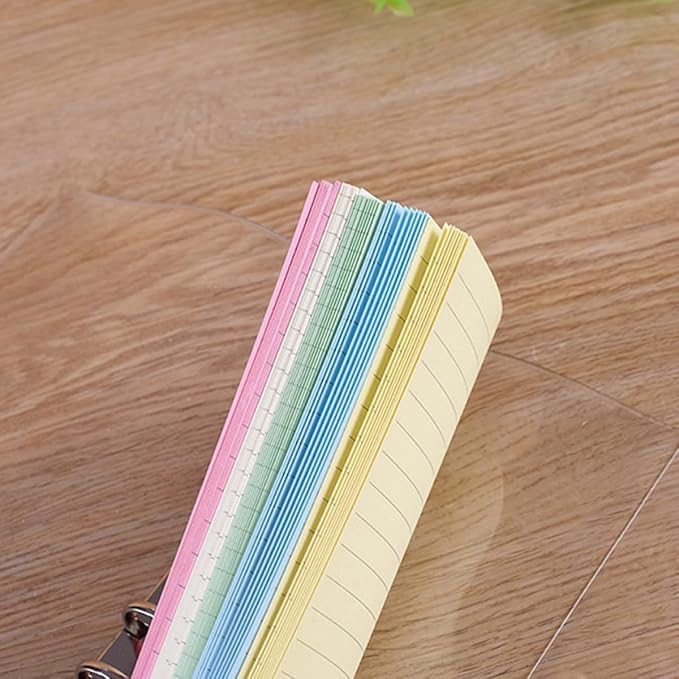 Sosoport 2pcs Loose Leaf Paper Refill Ring Notepad Lined Stationery for Students Smooth Writing Pages for School and Office Use