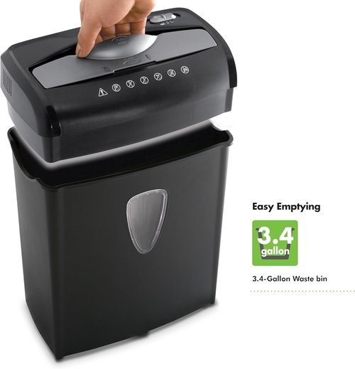 Aurora AU895XA 8-Sheet Cross-Cut Shredder - Professional Paper & Credit Card Security