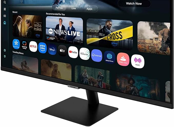 Samsung 32” Smart Monitor M7 (M70F) 4K UHD Display, Samsung Vision AI, Smart TV Apps, Gaming Hub, USB-C, HDMI and USB-A, Black, LS32FM702UNXZA, 2025