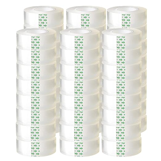 WUKAKA 48 Pack Clear Tape Transparent Tape