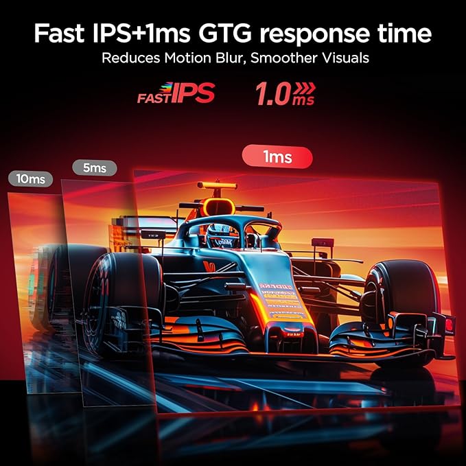 KOORUI 27 Inch 4K Gaming Monitor, Dual Mode(UHD 160Hz / FHD 320Hz), Fast IPS 2160p PC Monitor, 95% DCI-P3, HDR400, Eye-Care, Height/Pivot/Tilt Adjustability, VESA Mountable，HDMI 2.1/DP 1.4, G2741L
