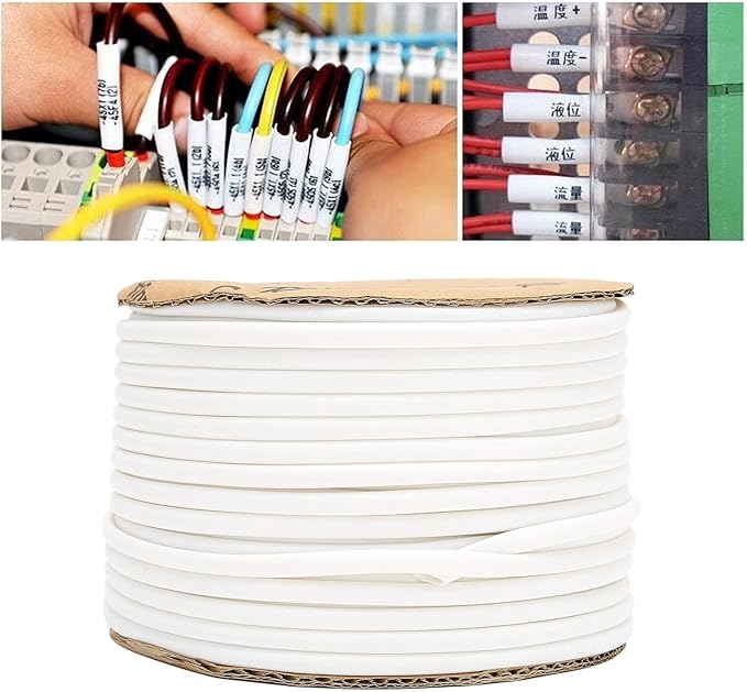 PVC Casing Wire Core Marking Protection Sheath Tube Durable Flexible Wear for Supvan Tube Printers 2Pcs (ZMY-1.0)