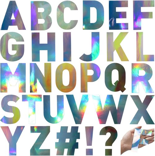 Panelee Large Letter Stickers - 145 Pieces of 4-Inch Self-Adhesive Alphabet for Home Decor & Classroom