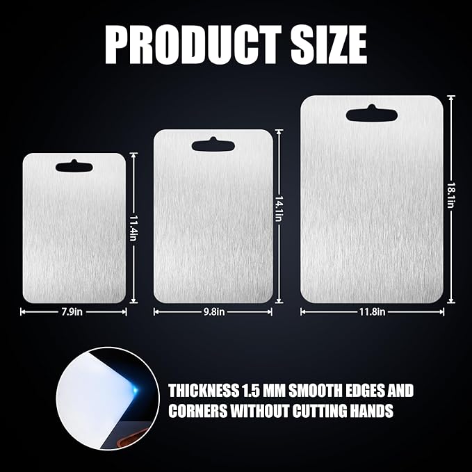 SHIRIA Titanium Cutting Board, Cutting Boards For Kitchen, Double-Sided Titanium Cutting Board for Cutting Vegetables And Meat (16 * 10 in)