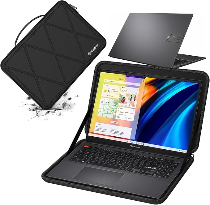 Smatree 15.6 inch Hard EVA Sleeve Compatible for ASUS Chromebook CX15 CX1505, for Vivobook Pro 15 N6506/M6500, for ExpertBook P1 P1503, for Vivobook 15 F512/S15/S15 OLED/Go 15 OLED Case (X8273)